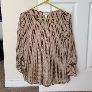 Black and gold blouse
